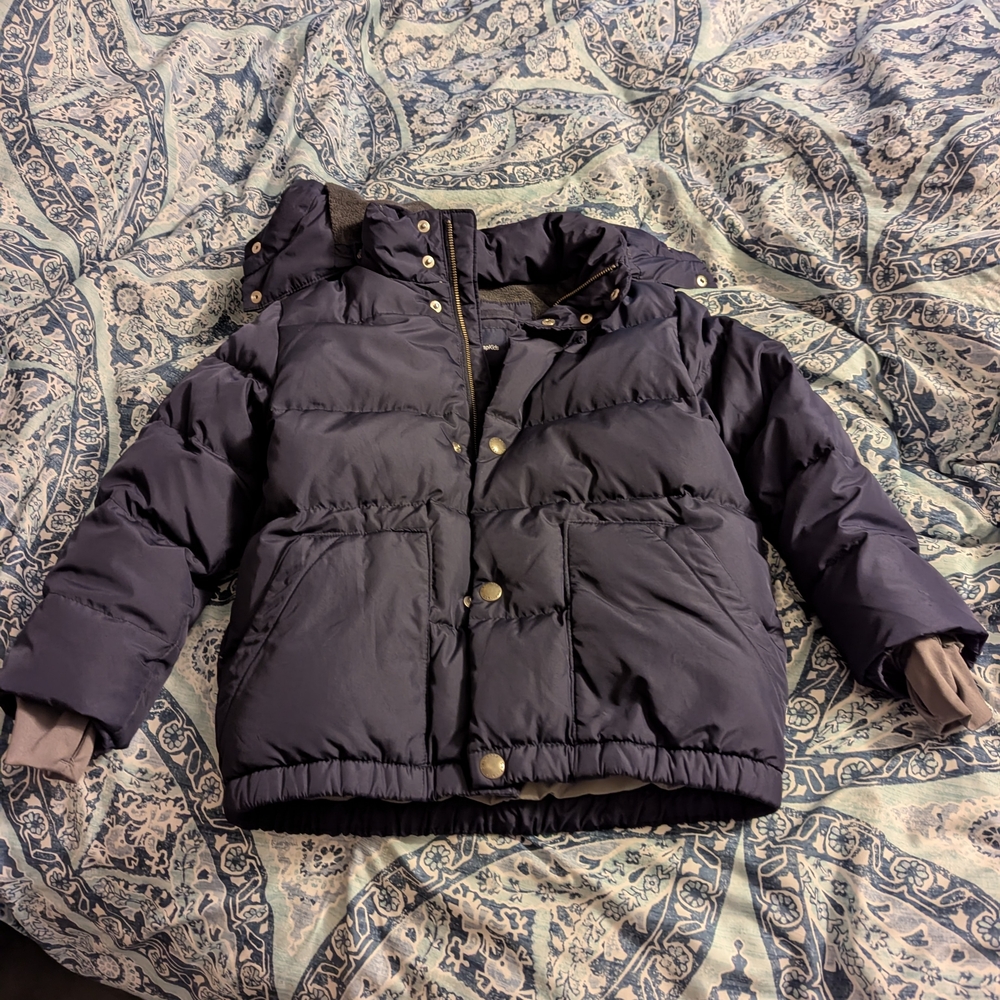 Kids Navy Blue Puffer Jacket